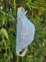 sac banane plumetis vert d'eau