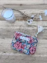 Porte monnaie petite pochette matelassée coton Indien L&A Création