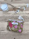 Porte monnaie petite pochette matelassée coton Indien L&A Création