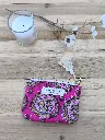 Porte monnaie petite pochette matelassée coton Indien L&A Création
