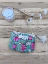 Porte monnaie petite pochette matelassée coton Indien L&A Création