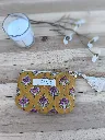 Porte monnaie petite pochette matelassée coton Indien L&A Création