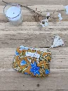 Porte monnaie petite pochette matelassée coton Indien L&A Création