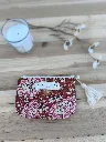 Porte monnaie petite pochette matelassée coton Indien L&A Création
