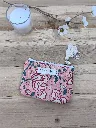 Porte monnaie petite pochette matelassée coton Indien L&A Création