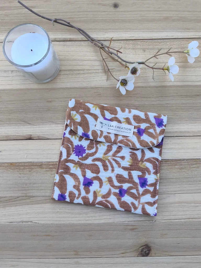 Pochette étui à savon ou lingettes - imperméable - L&A Création