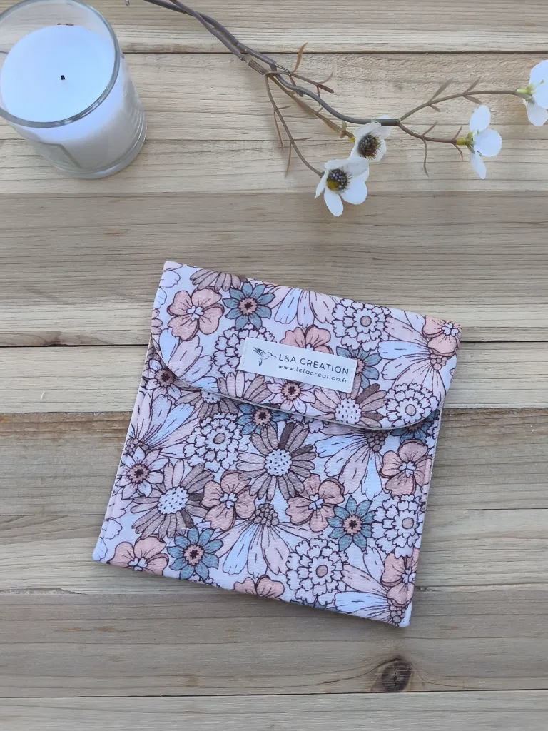 Pochette étui à savon ou lingettes - imperméable - L&A Création