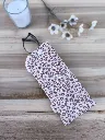 Etui à lunette microfibre léopard