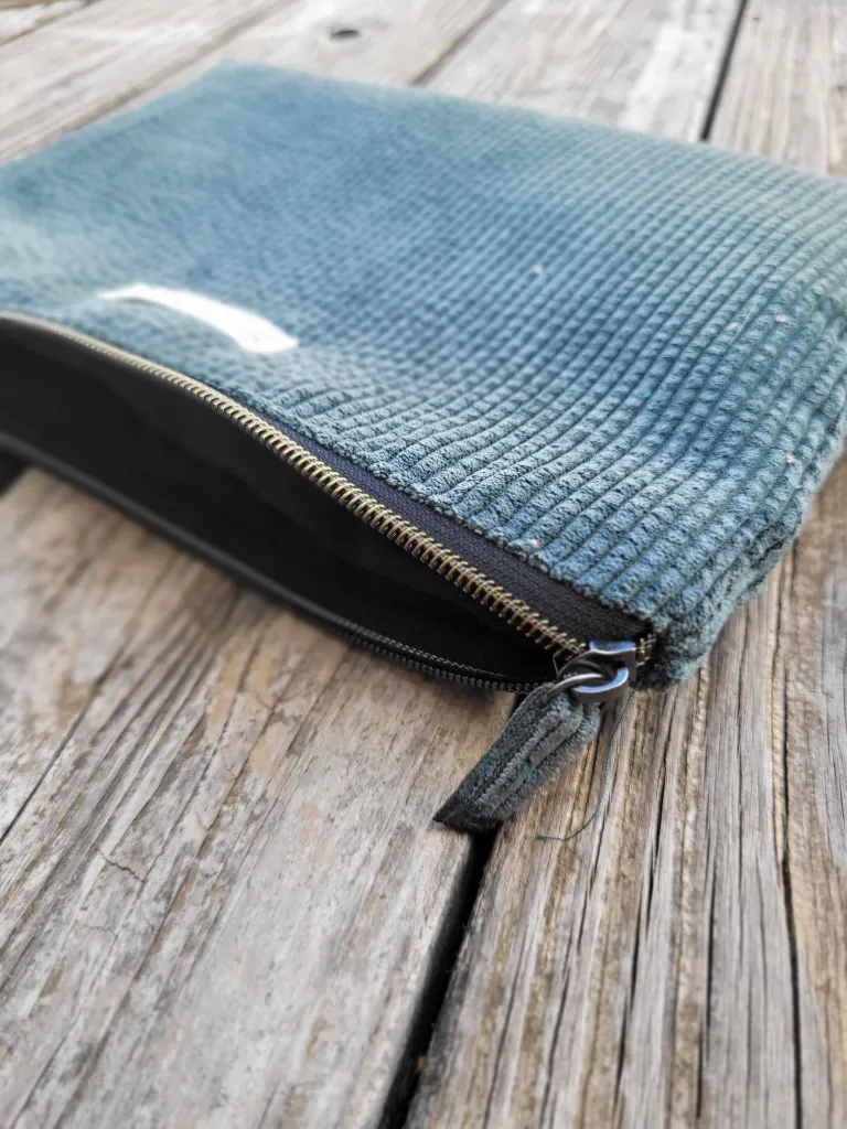 Pochette pour tablette Ipad en velours côtelé L&A Création