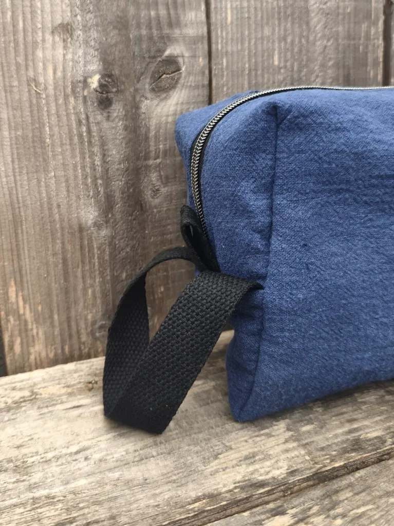 Trousse toilette homme en lin L&A Création