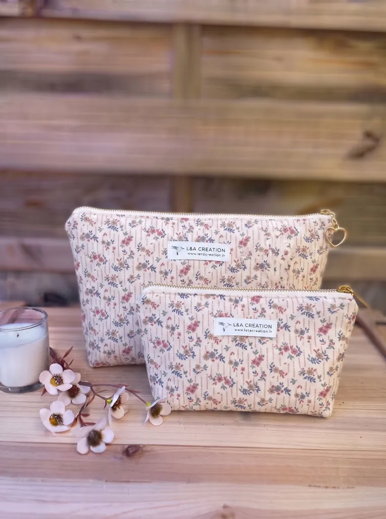 Pochette trousse imperméable - 2 tailles - L&A Création