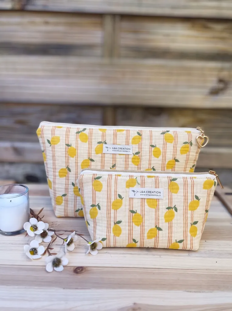 Pochette trousse imperméable - 2 tailles - L&A Création