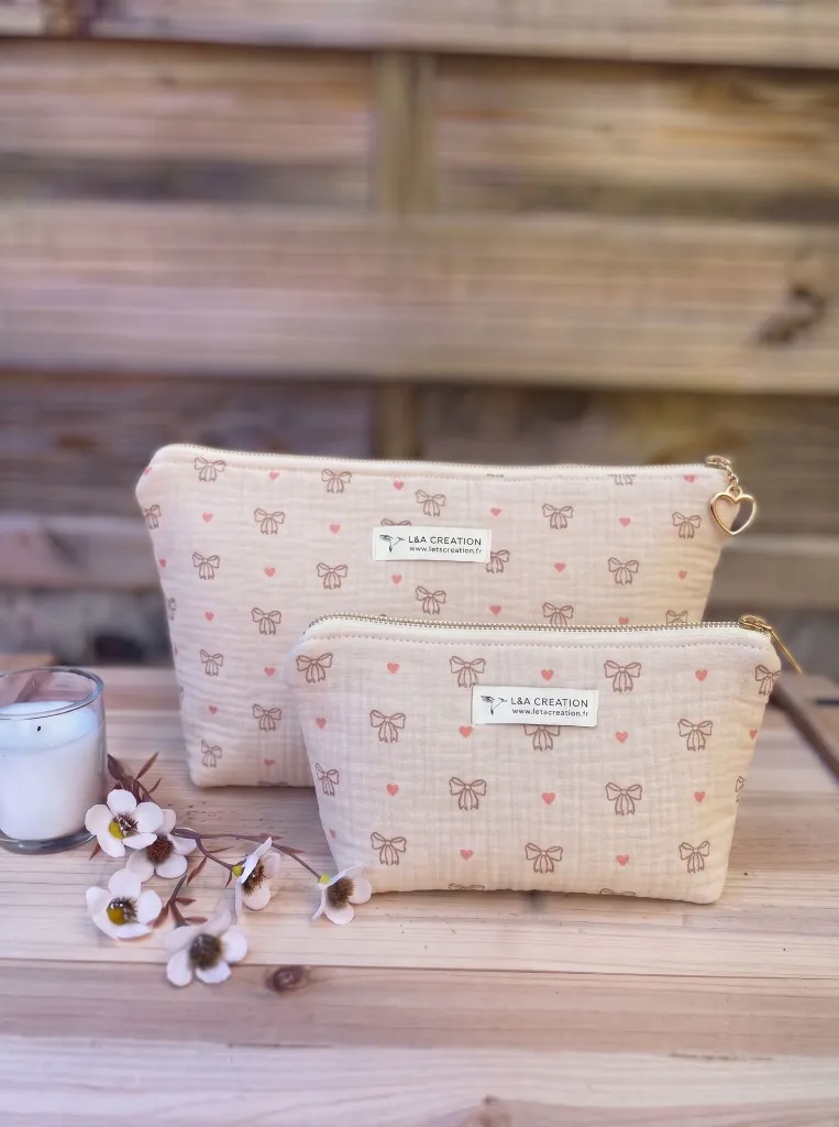 Pochette trousse imperméable - 2 tailles - L&A Création
