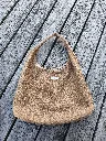 Sac hobo bouclette et gaze de coton bio L&A Création