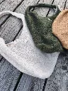 Sac hobo bouclette et gaze de coton bio L&A Création
