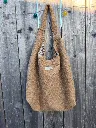 Sac hobo bouclette et gaze de coton bio L&A Création