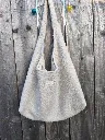 Sac hobo bouclette et gaze de coton bio L&A Création