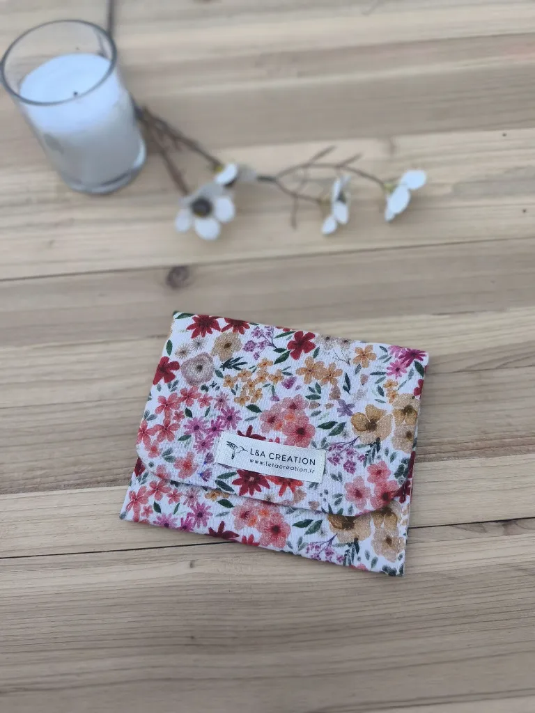 Pochette étui à savon ou lingettes - imperméable - L&A Création.webp