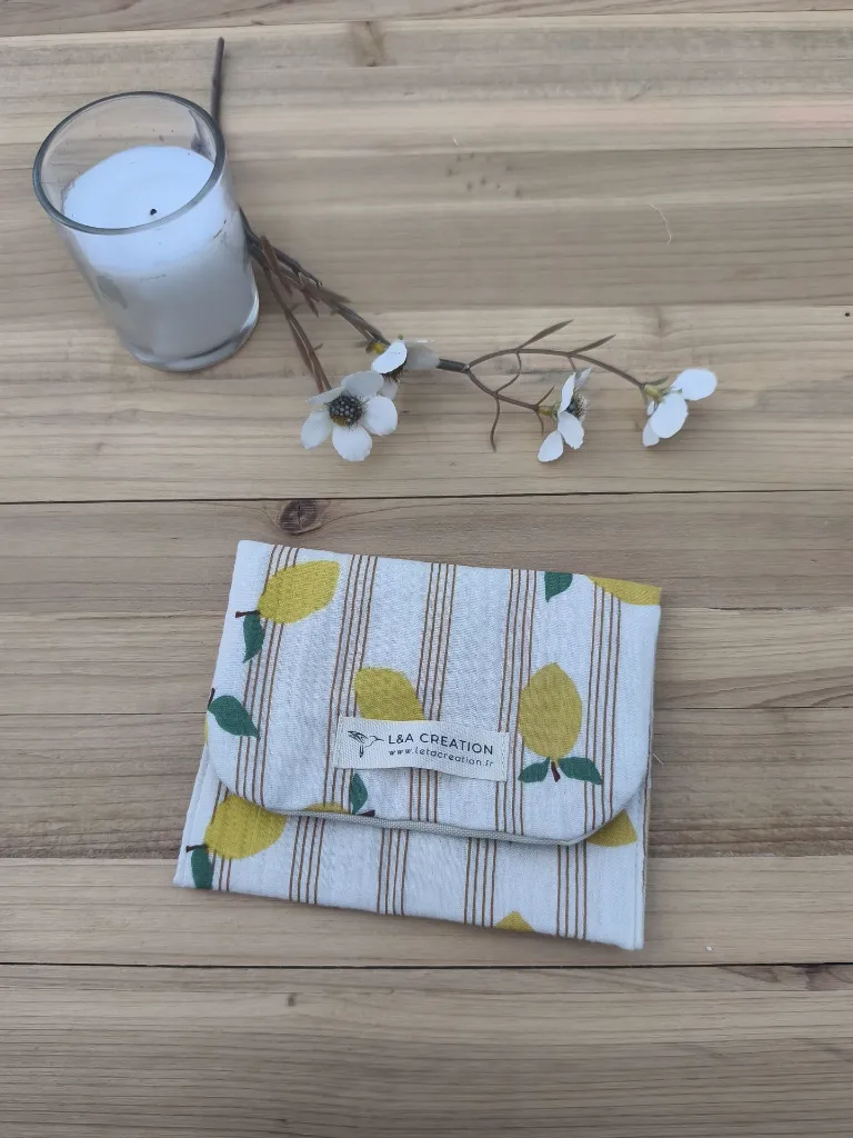 Pochette étui à savon ou lingettes - imperméable - L&A Création