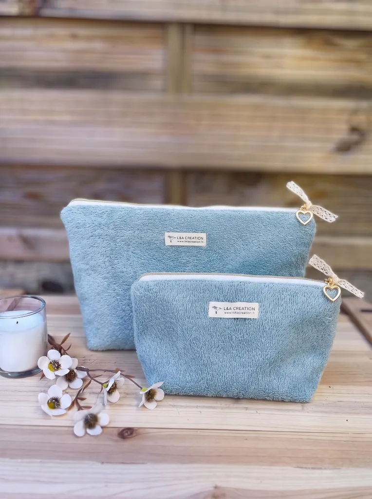 Pochette trousse lagon imperméable en Eponge L&A Création.webp