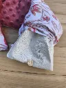Bouillotte sèche à base de riz déhoussable, ultra douce, L&A Création