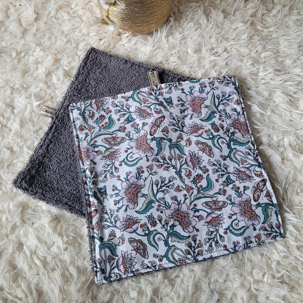 Essuie -Tout écologique coton imprimé - PERSONNALISABLE - SUR COMMANDE