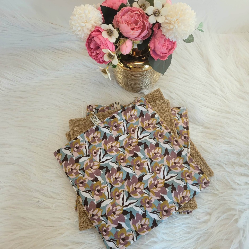 Essuie -Tout écologique coton imprimé et coton gaufré - PERSONNALISABLE - SUR COMMANDE