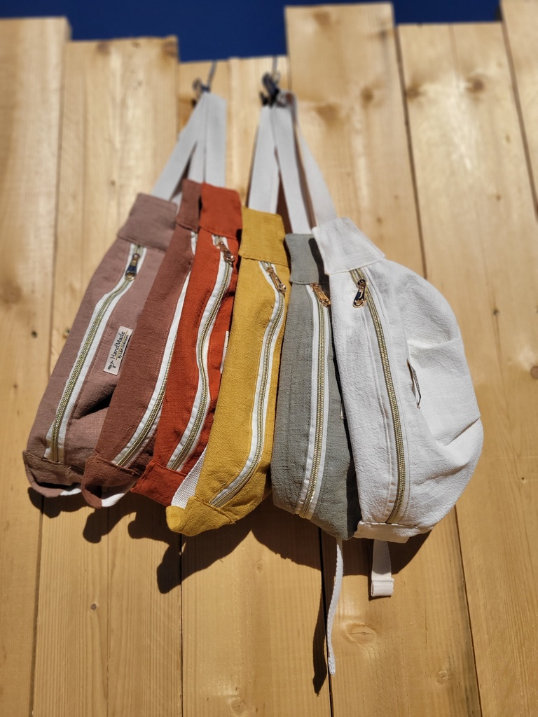 Sac Banane en Lin  - PERSONNALISABLE - SUR COMMANDE