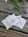 Lingette  coton démaquillant en gaze de coton BIO imprimé et Eponge bambou -  PERSONNALISABLE - SUR COMMANDE