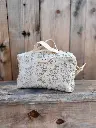Trousse maquillage - petit vanity matelassée - Gaze de coton BIO Liberty - motif au choix - SUR COMMANDE 