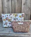 Trousse maquillage - Gaze de coton  BIO Liberty au choix - 2 tailles 