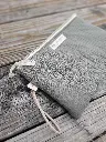 Pochette en gaze de coton BIO scintillante et coton - 4 tailles - couleur au choix - SUR COMMANDE 