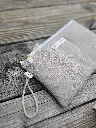 Pochette en gaze de coton BIO pois dorés - 4 tailles - couleurs au choix - SUR COMMANDE 