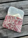 Pochette pour lingettes ou savon - intérieur imperméable - 34 imprimés au choix Gaze de Coton BIO