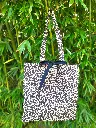 Tote Bag réversible en gaze de coton BIO LEOPARD - modèle LEO6 - EDITION LIMITEE 