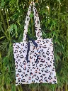 Tote Bag réversible en gaze de coton BIO LEOPARD - modèle LEO2 - EDITION LIMITEE