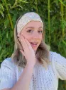 Bandeau de soin skincare maquillage en gaze de coton BIO imprimé et Eponge bambou - Nombreux Motifs