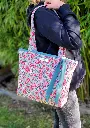 Sac matelassé Collection INDIA en coton Hand Block Print imprimé Indien -Pièce Unique - Taille M