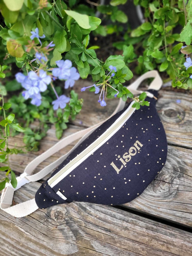 Sac banane pour enfant en gaze de coton - Personnalisable sur Commande