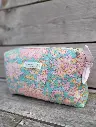 Trousse maquillage - pochette matelassée - coton INDIA Hand Block Print imprimé - EDITION LIMITEE 