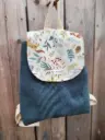 Sac à dos Velours et gaze de coton BIO pour enfant - 2 Versions