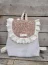 Sac à dos Velours et gaze de coton BIO pour enfant - 2 Versions 