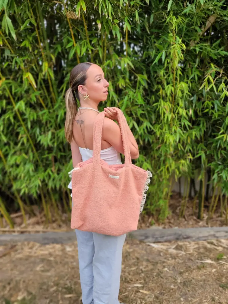 Sac de plage Eponge Bohème - plusieurs couleurs au choix (Boho Vert)