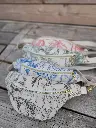 Sac Banane en coton BIO Jungle toile de Jouy - 4 couleurs au choix - Sur commande