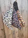 Sac Banane en coton BIO LEOPARD -  couleurs au choix