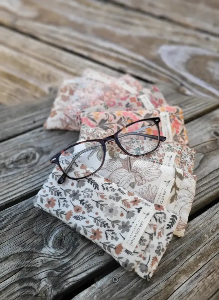 Etui à lunettes - coton imprimé au choix