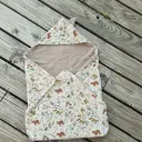 Cape de bain éponge et coton imprimé enfant au choix  - PERSONNALISABLE SUR COMMANDE  