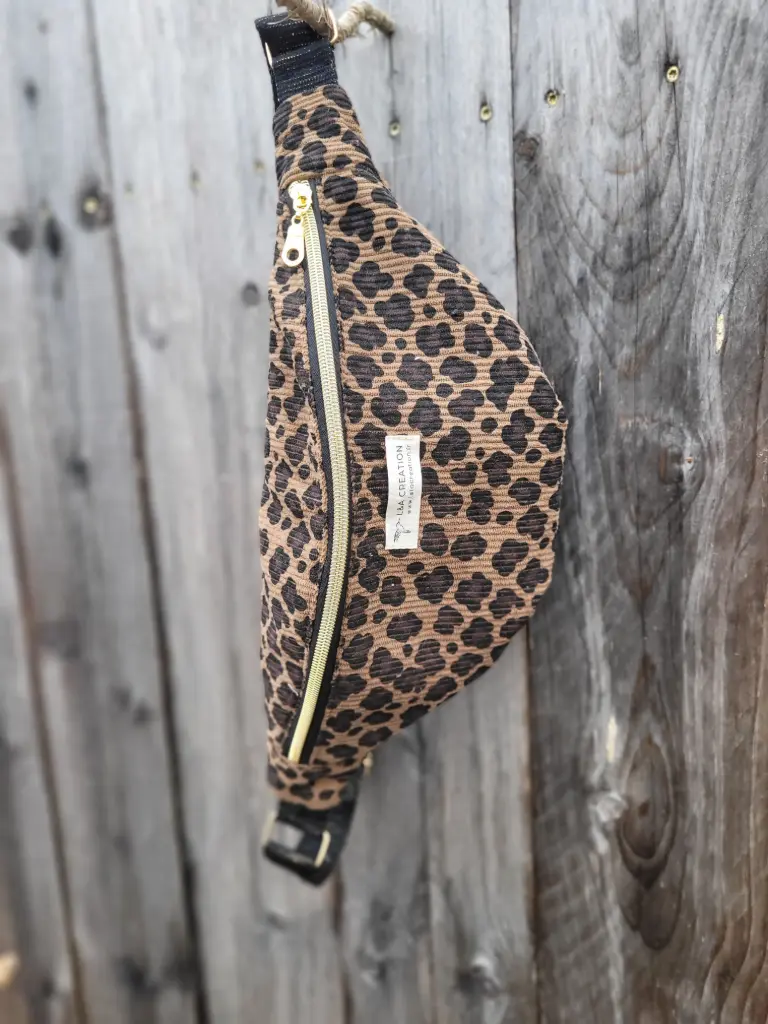 Sac Banane Velours côtelé Léopard (NON)