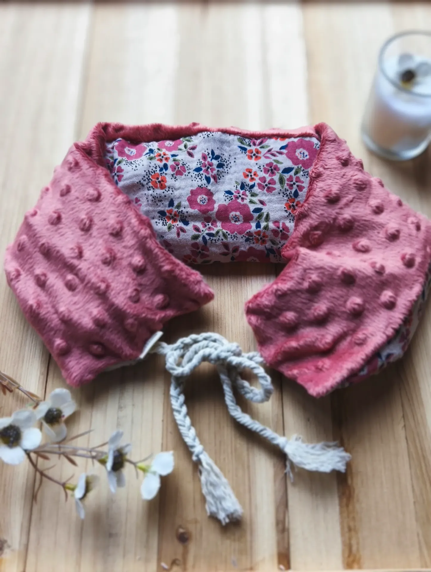 Bouillotte collection BOHEME - personnalisable (Léna, Non, Ecru)