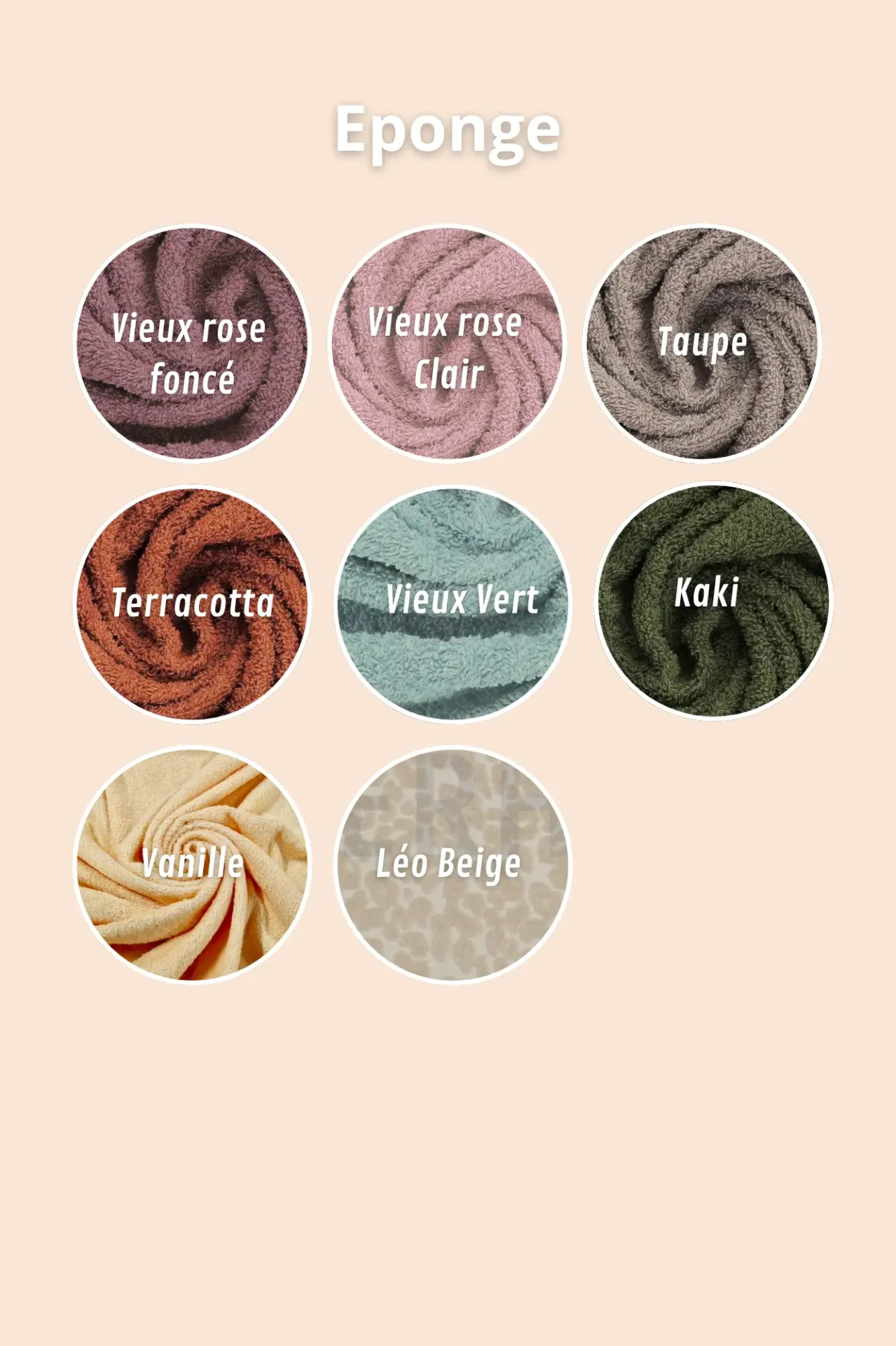 Serviette turban pour cheveux en coton BIO Nid d'abeille et Eponge bambou 